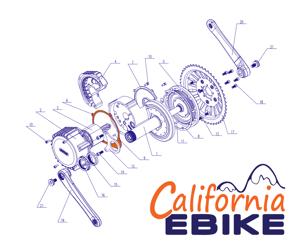 Bafang Motor Core Gasket for BBS02 or BBSHD – California Ebike