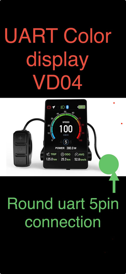Color UART VD04 display(mid-drive)